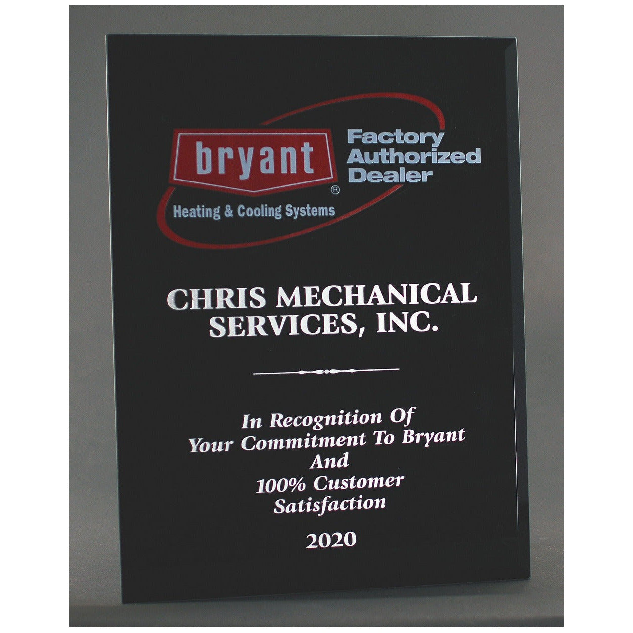 Ebony Piano Finish Plaque