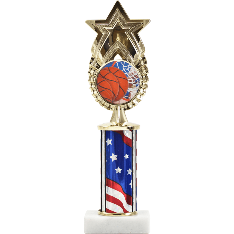 Exclusive Star Figure with Round Column on Black Base