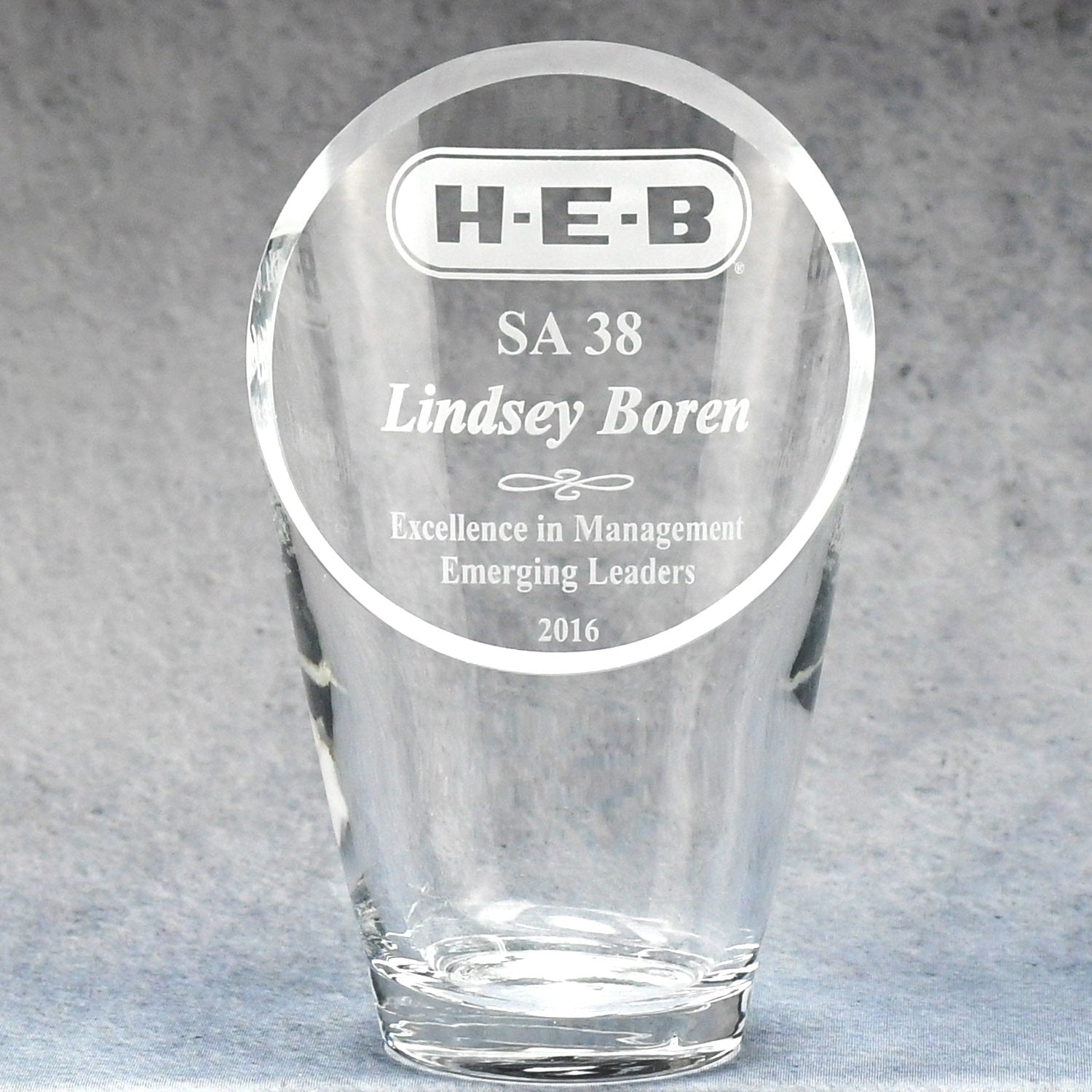 Slant Top Glass Vase