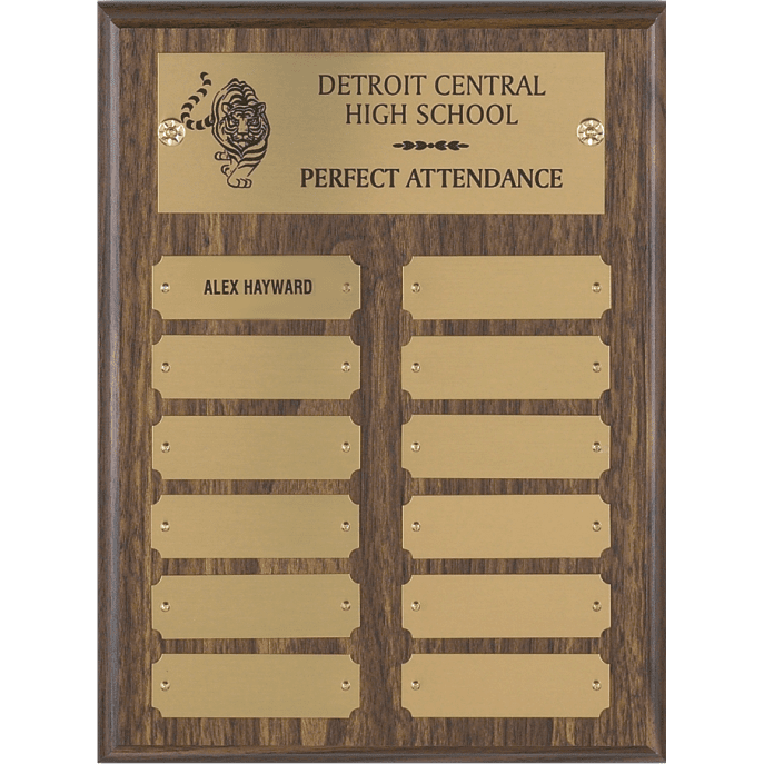 12 Plate Perpetual Plaque-9x12