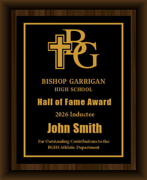 BG 85' State Football HOF Plaque