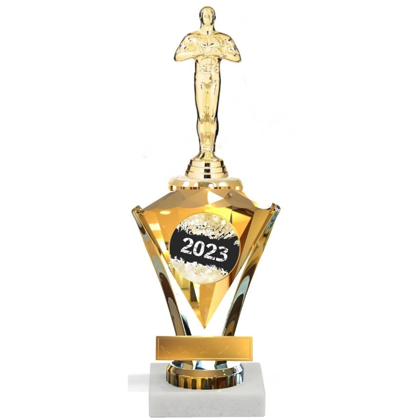 Trophy Riser Glass Jewel Series Riser Trophy On A Marble Base