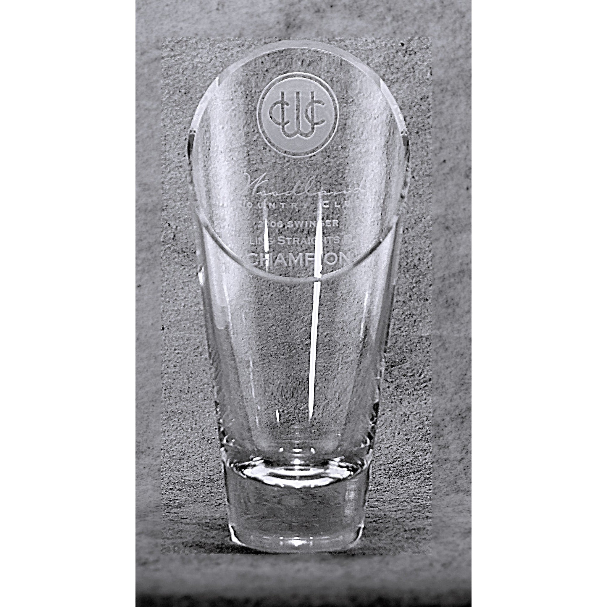 Slant Top Glass Vase
