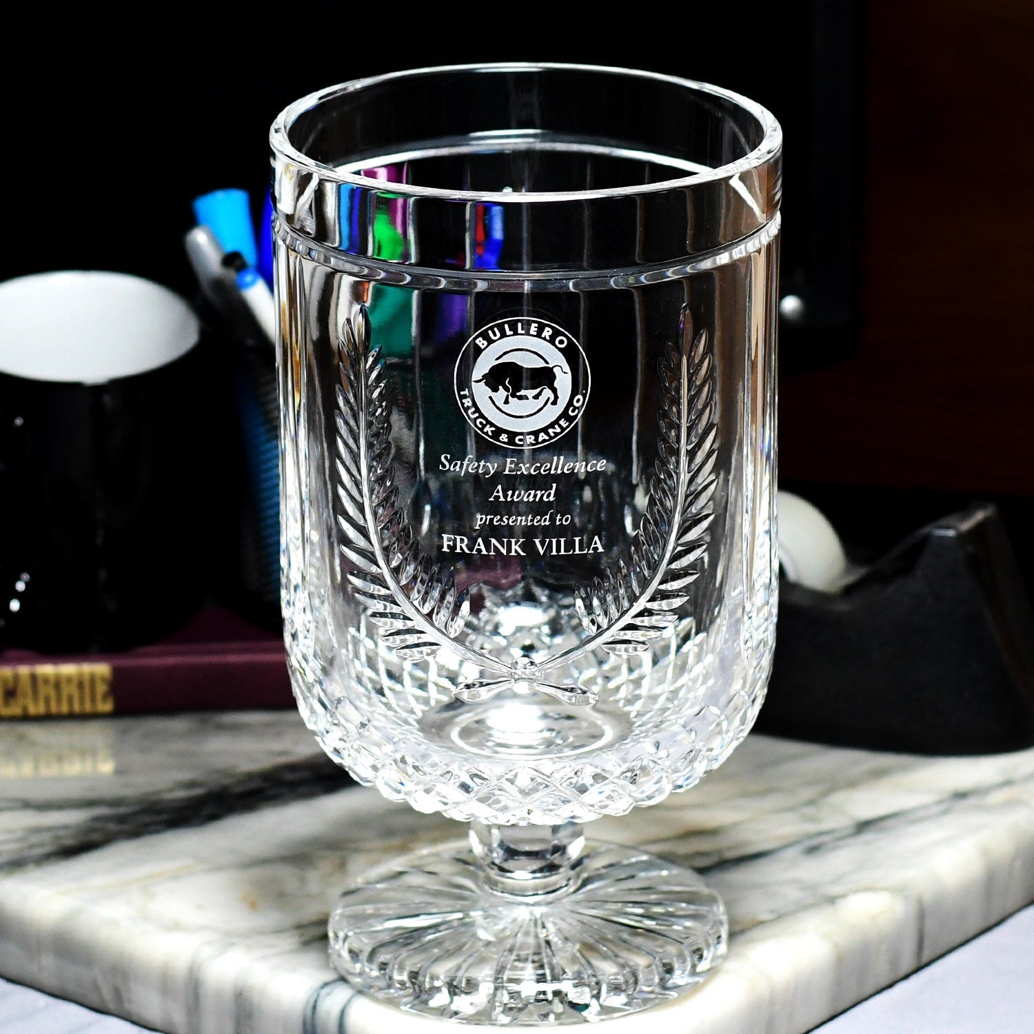 Crystal Cup Trophy Award Crystal & Glass Cups