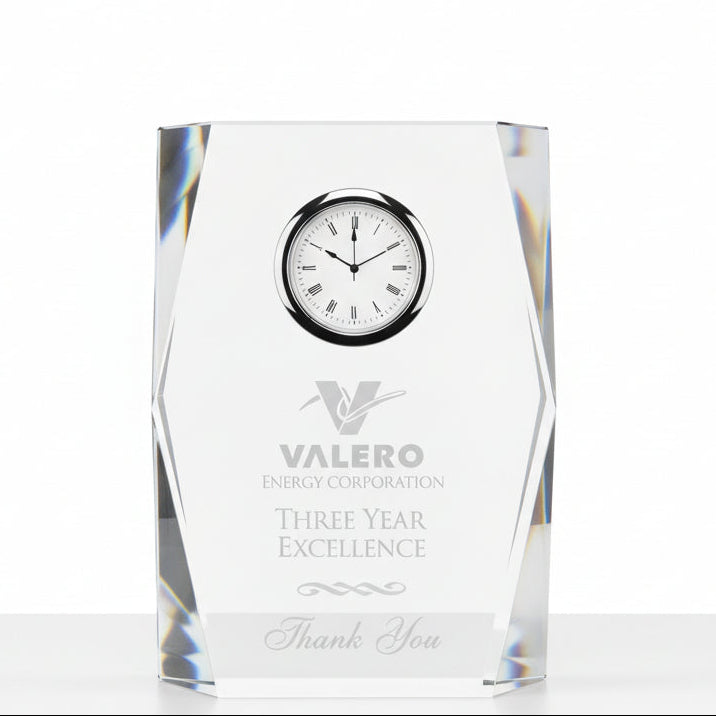 Acrylic Clear w/Clock