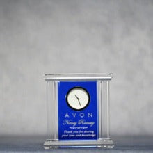 Blue/Clear Crystal Clock