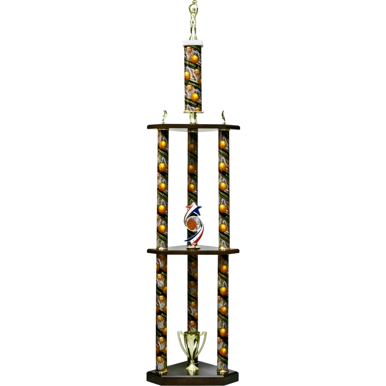 Three-Tier Three Pillar Trophy
