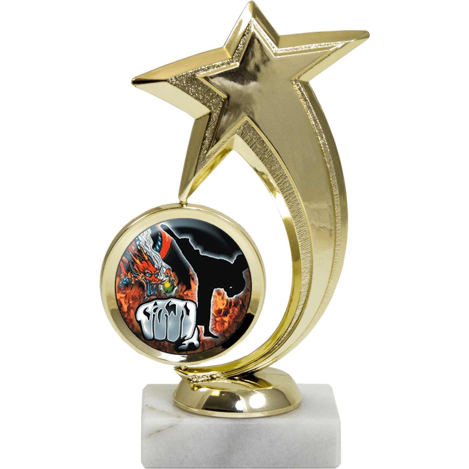 Gold Shooting Star award with Insert